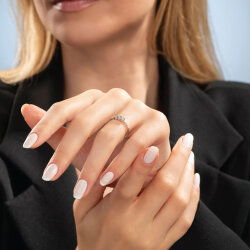 0,12 Karat Pırlanta Taşlı Trend Yüzük - 4