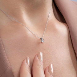0,12 Karat Tektaş Pırlanta Kolye - PR00467 - 2