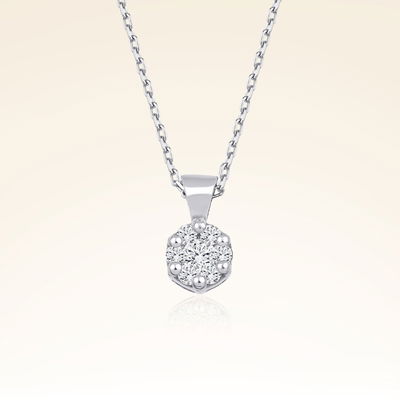 0,12 Karat Tektaş Pırlanta Kolye - Pare Pırlanta