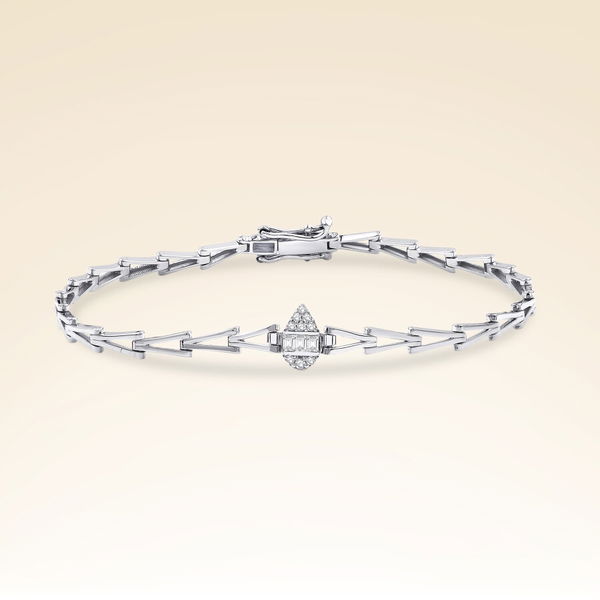 0,13 Karat Baget Pırlanta Bileklik - Pare Pırlanta