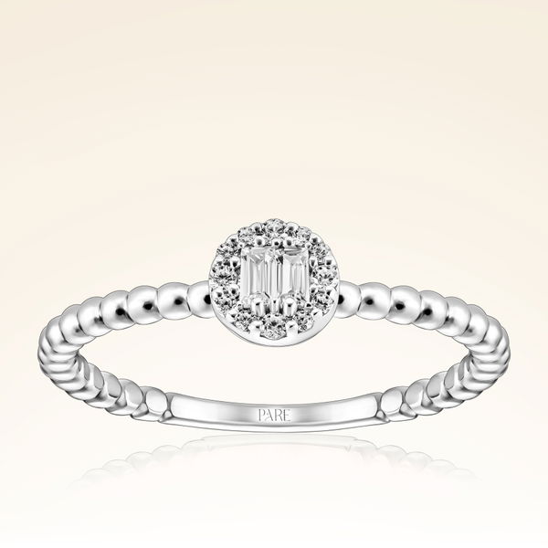 0,13 Karat Baget Pırlanta Yüzük - Pare Pırlanta