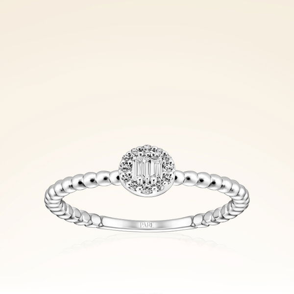 0,13 Karat Baget Pırlanta Yüzük - Pare Pırlanta