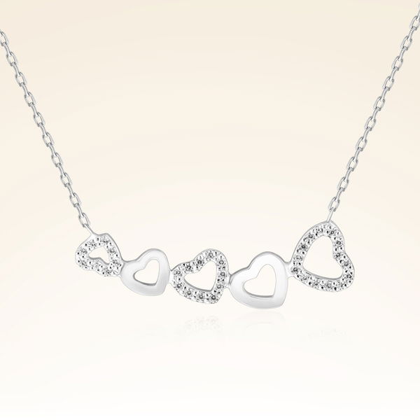 0,13 Karat Fantezi Pırlanta Kolye - Pare Pırlanta