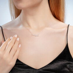 0,13 Karat Kalp Fantezi Pırlanta Kolye - 2