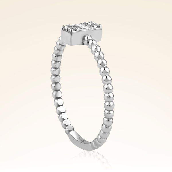 0,13 Karat Baget Pırlanta Yüzük - Pare Pırlanta