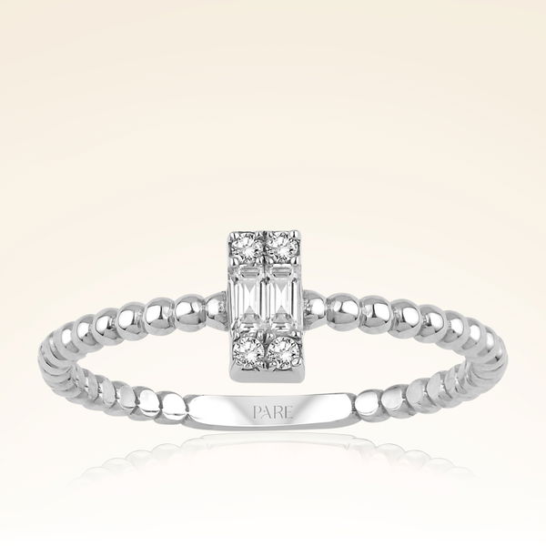 0,13 Karat Baget Pırlanta Yüzük - Pare Pırlanta