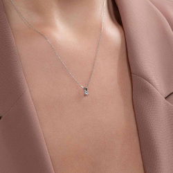 0,13 Karat Pırlanta Tektaş Kolye - PR00480 - 3