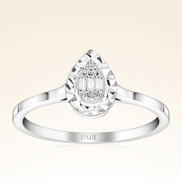 0,13 Karat Pırlantalı Baget Set - Pare Pırlanta