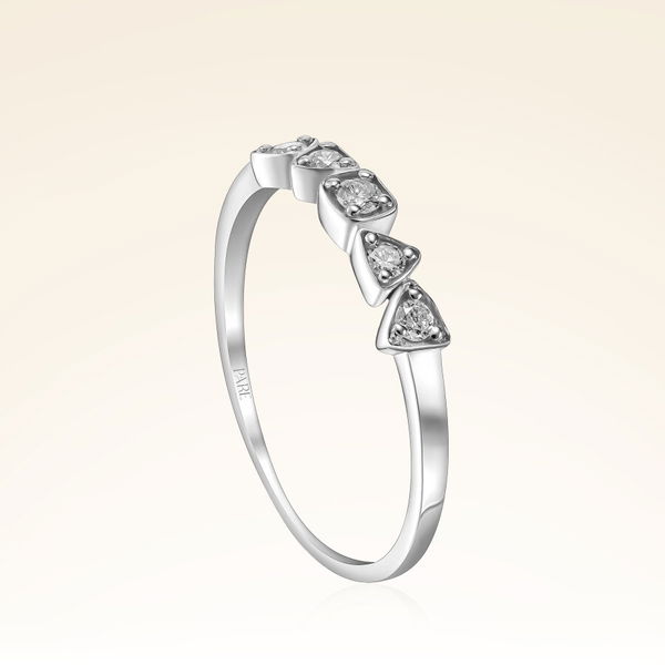 0,13 Karat Pırlanta Taşlı Trend Yüzük - Pare Pırlanta