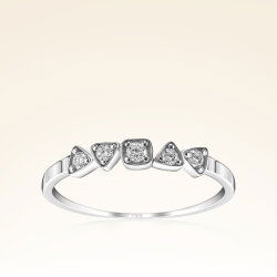 0,13 Karat Pırlanta Taşlı Trend Yüzük - 1