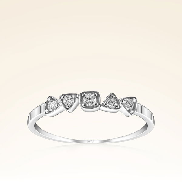 0,13 Karat Pırlanta Taşlı Trend Yüzük - Pare Pırlanta