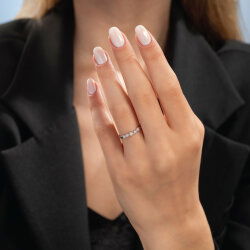 0,13 Karat Pırlanta Taşlı Trend Yüzük - 3