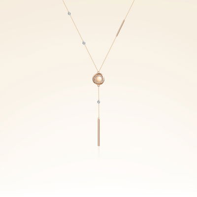 0,13 Karat Pırlantalı Rose Trend Kolye - Pare Pırlanta