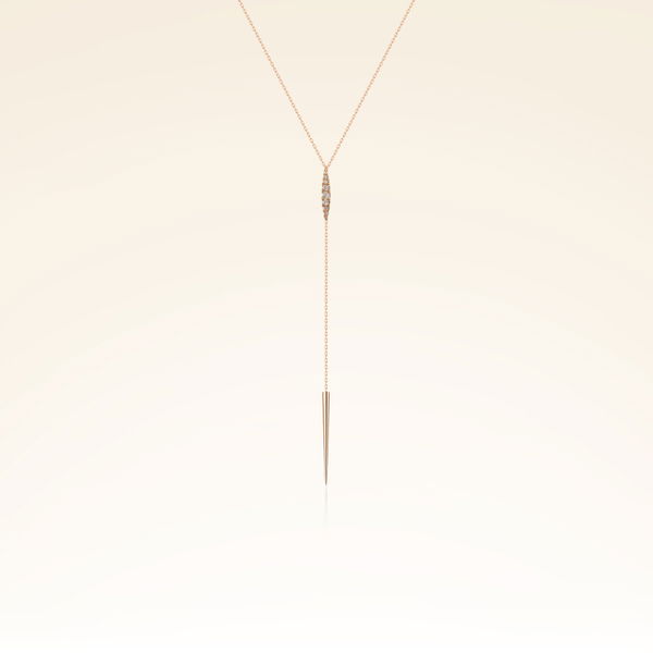 0,13 Karat Pırlantalı Rose Trend Kolye - Pare Pırlanta