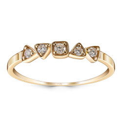 0,13 Karat Pırlantalı Trend Yüzük- PR01715 - 1