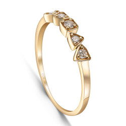 0,13 Karat Pırlantalı Trend Yüzük- PR01715 - 2