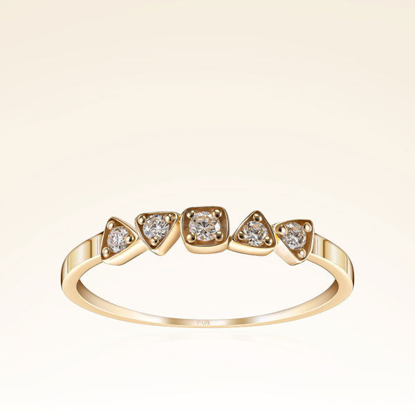 0,13 Karat Pırlantalı Trend Yüzük - Pare Pırlanta