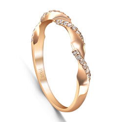 0,13 Karat Pırlantalı Trend Yüzük - PR01761 - 2