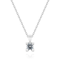 0,13 Karat Tektaş Pırlanta Kolye - PR00484 - 1