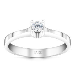 0,13 Karat Tektaş Pırlanta Yüzük - PR01397-8 - 1