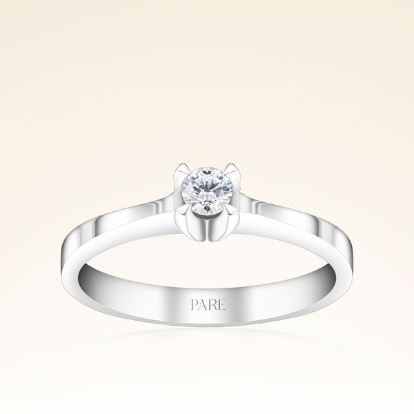 0,13 Karat Tektaş Pırlanta Yüzük - Pare Pırlanta