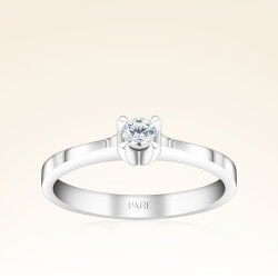 0,13 Karat Tektaş Pırlanta Yüzük - 1