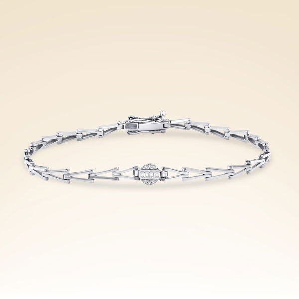 0,14 Karat Baget Pırlanta Bileklik - Pare Pırlanta