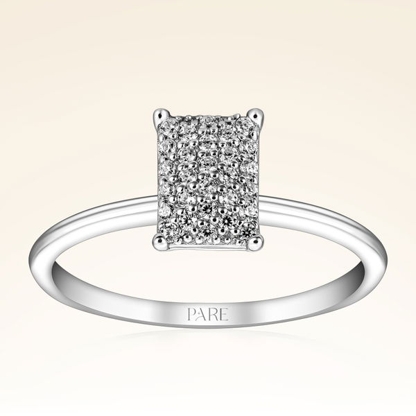 0,14 Karat Fantezi Pırlanta Yüzük - Pare Pırlanta