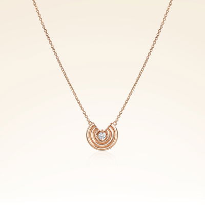 0,14 Karat Pırlantalı Trend Kolye - Pare Pırlanta