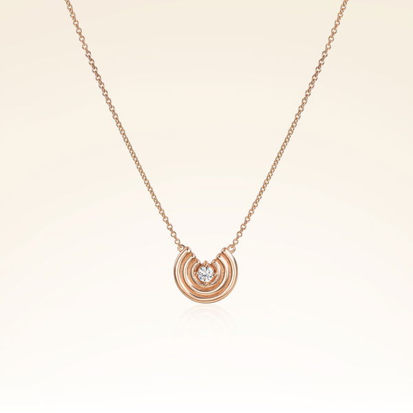 0,14 Karat Pırlantalı Trend Kolye - Pare Pırlanta