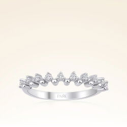 0,14 Karat Yarımtur Pırlanta Yüzük - 1