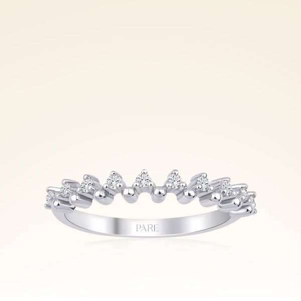 0,14 Karat Yarımtur Pırlanta Yüzük - Pare Pırlanta