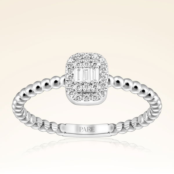 0,15 Karat Baget Pırlanta Yüzük - Pare Pırlanta