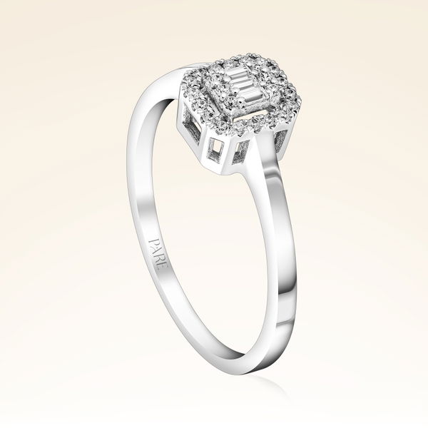 0,15 Karat Baget Pırlanta Yüzük - Pare Pırlanta