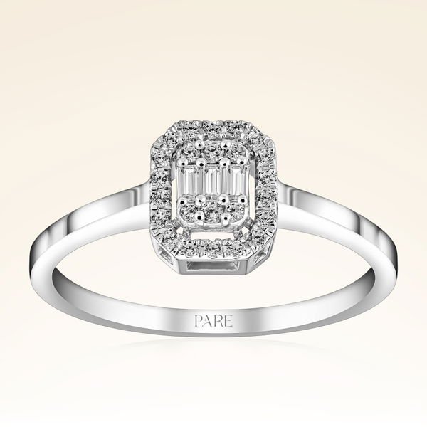 0,15 Karat Baget Pırlanta Yüzük - Pare Pırlanta