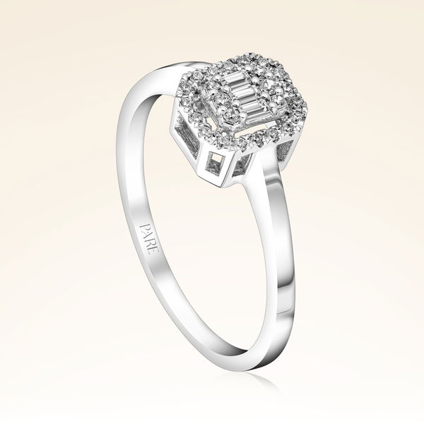 0,15 Karat Baget Pırlanta Yüzük - Pare Pırlanta