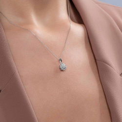0,15 Karat Fantezi Pırlanta Kolye - PR00748 - 3