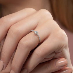 0,15 Karat Fantezi Pırlanta Yüzük - PR00348 - 4