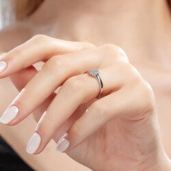 0,15 Karat Fantezi Pırlanta Yüzük - 4