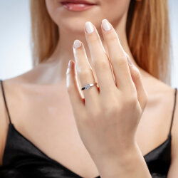 0,15 Karat Fantezi Pırlanta Yüzük - 3