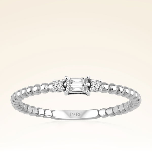 0,15 Karat Baget Pırlanta Yüzük - Pare Pırlanta