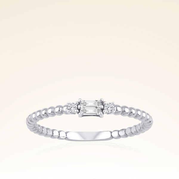 0,15 Karat Baget Pırlanta Yüzük - Pare Pırlanta