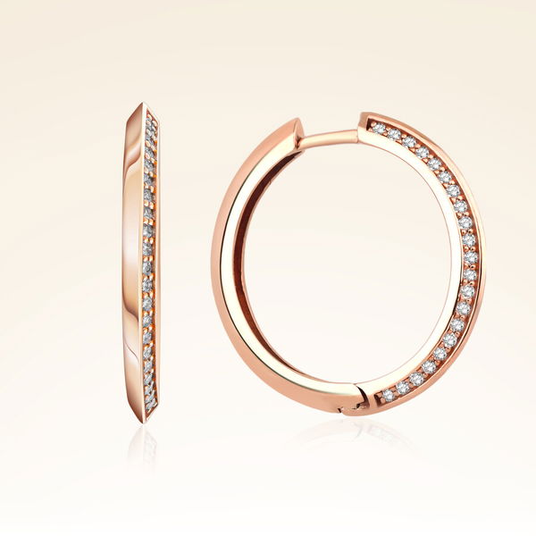 0,15 Karat Pırlanta Halka Küpe - Pare Pırlanta