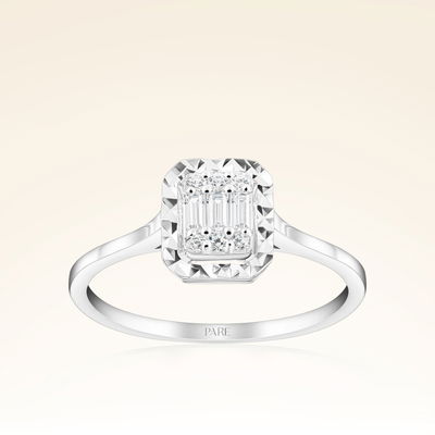 0,15 Karat Pırlantalı Baget Set - Pare Pırlanta