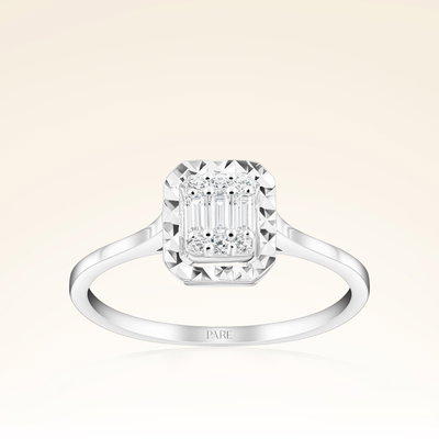 0,15 Karat Pırlantalı Baget Set - Pare Pırlanta