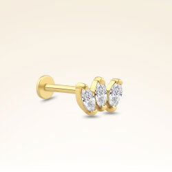 0,15 Karat Pırlanta Taşlı Tragus Piercing - 2