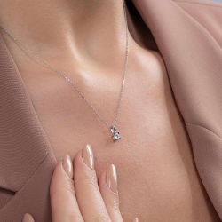 0,15 Karat Tektaş Pırlanta Kolye - PR00502 - 3