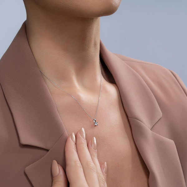 0,15 Karat Tektaş Pırlanta Kolye - Pare Pırlanta