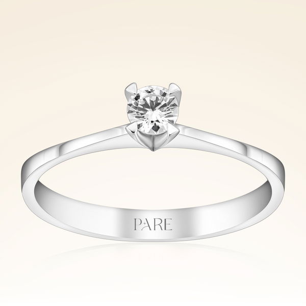 0,15 Karat Tektaş Pırlanta Yüzük - Pare Pırlanta