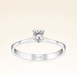 0,15 Karat Tektaş Pırlanta Yüzük - 1